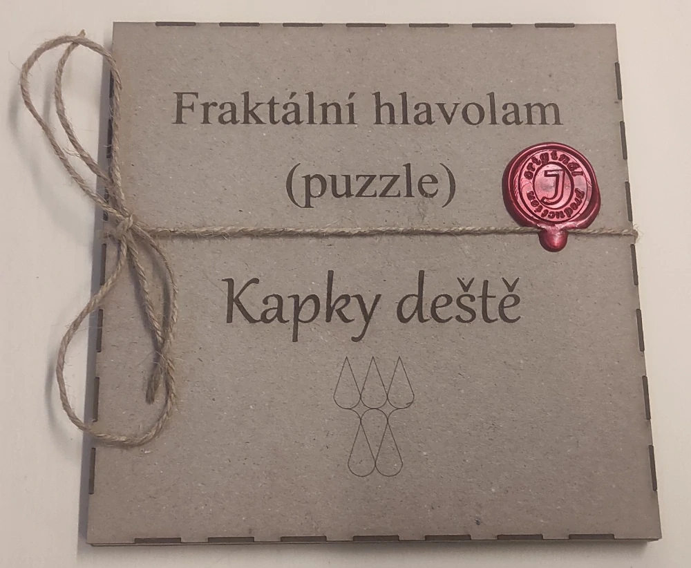 Fraktální puzzle Kapky deště
