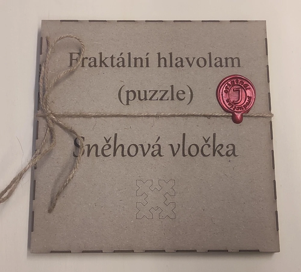 Fraktální puzzle Sněhová vločka
