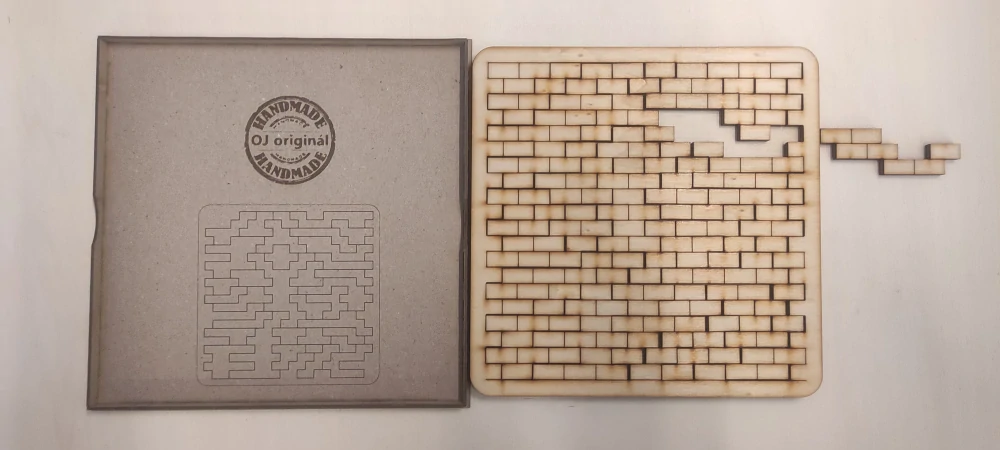 Fraktální puzzle Cihlová zeď