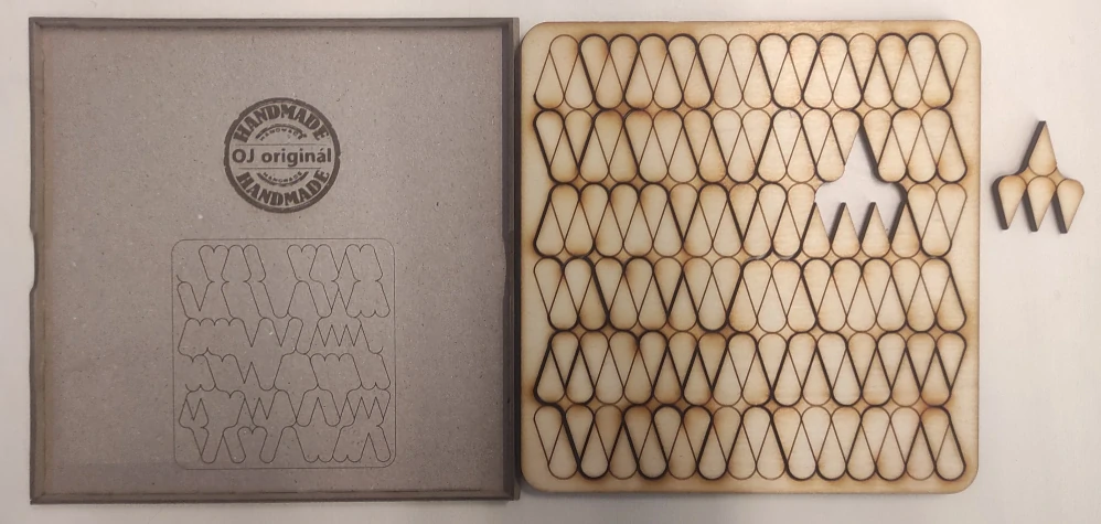 Fraktální puzzle Kapky deště
