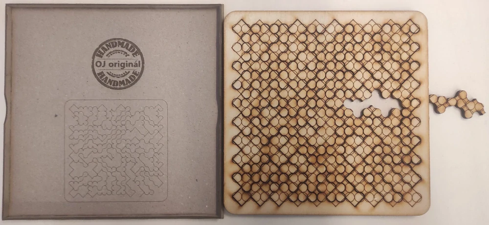 Fraktální puzzle Kolečka s čtverci