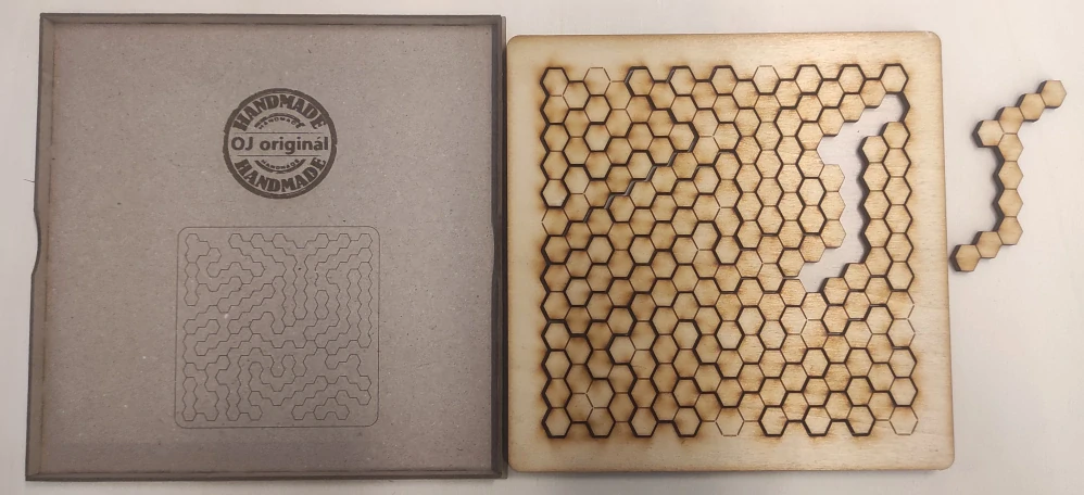 Fraktální puzzle Včelí plástev