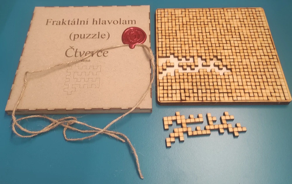 Fraktální puzzle Čtverce