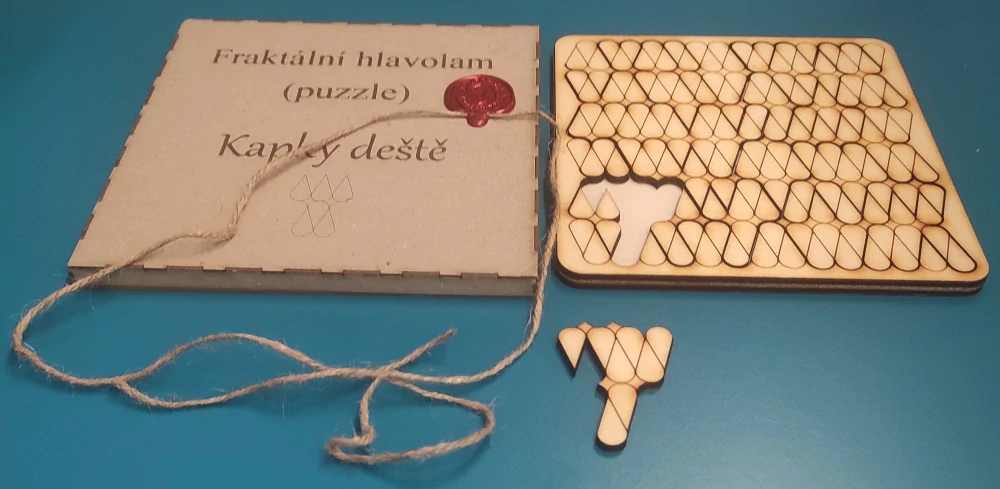 Fraktální puzzle Kapky deště