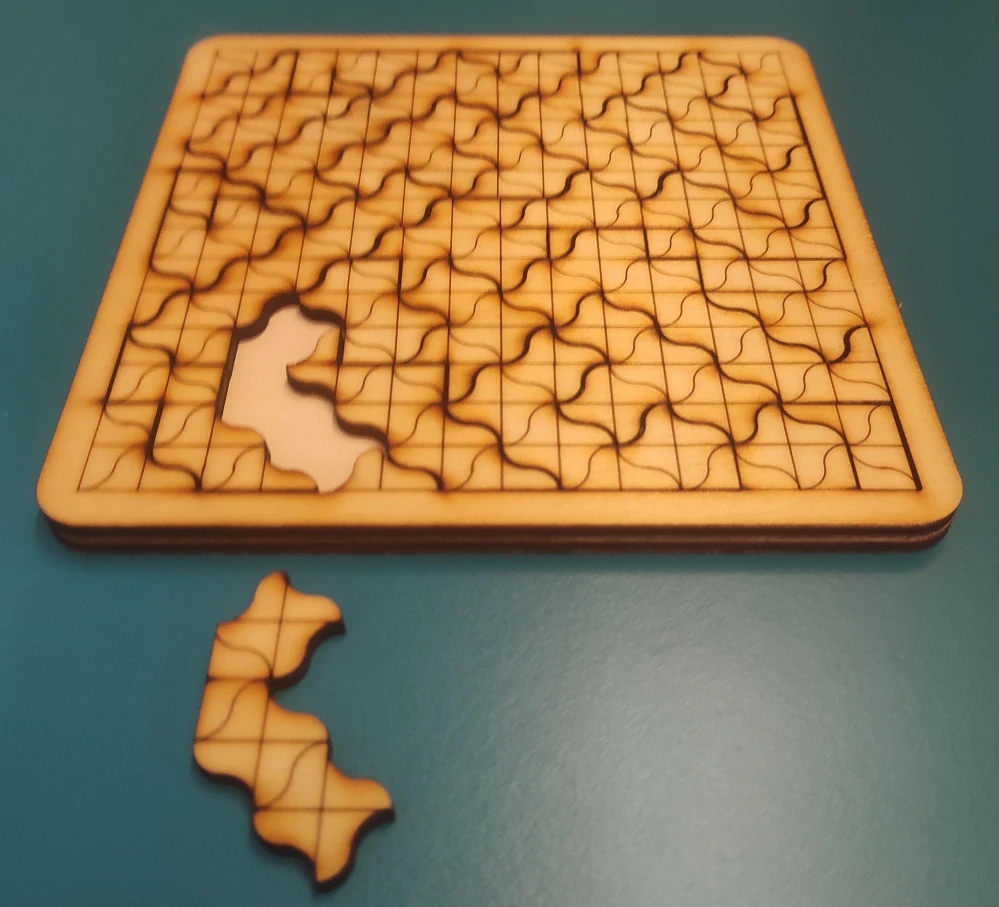 Fraktální puzzle Hvězdice
