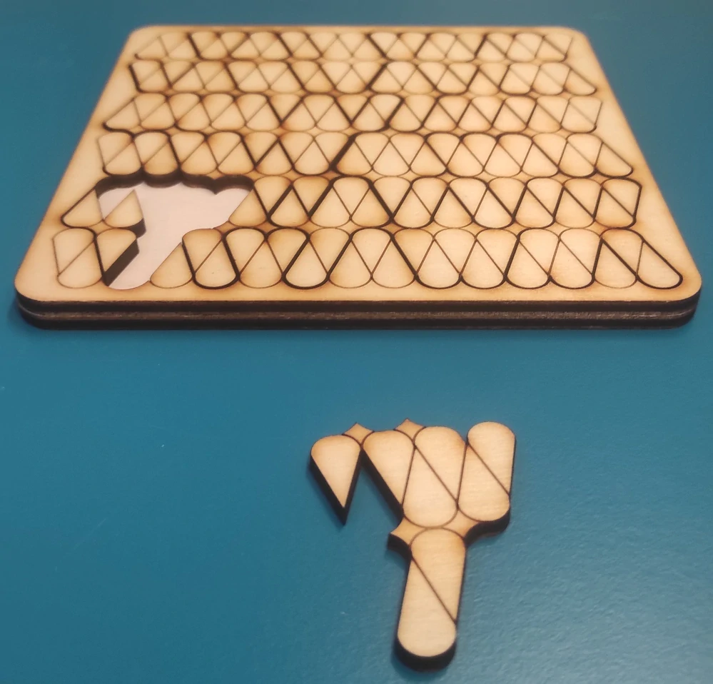 Fraktální puzzle Kapky deště