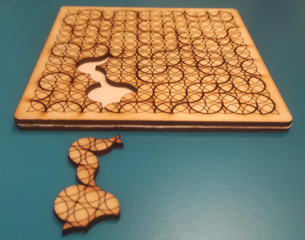 Fraktální puzzle Kruhy