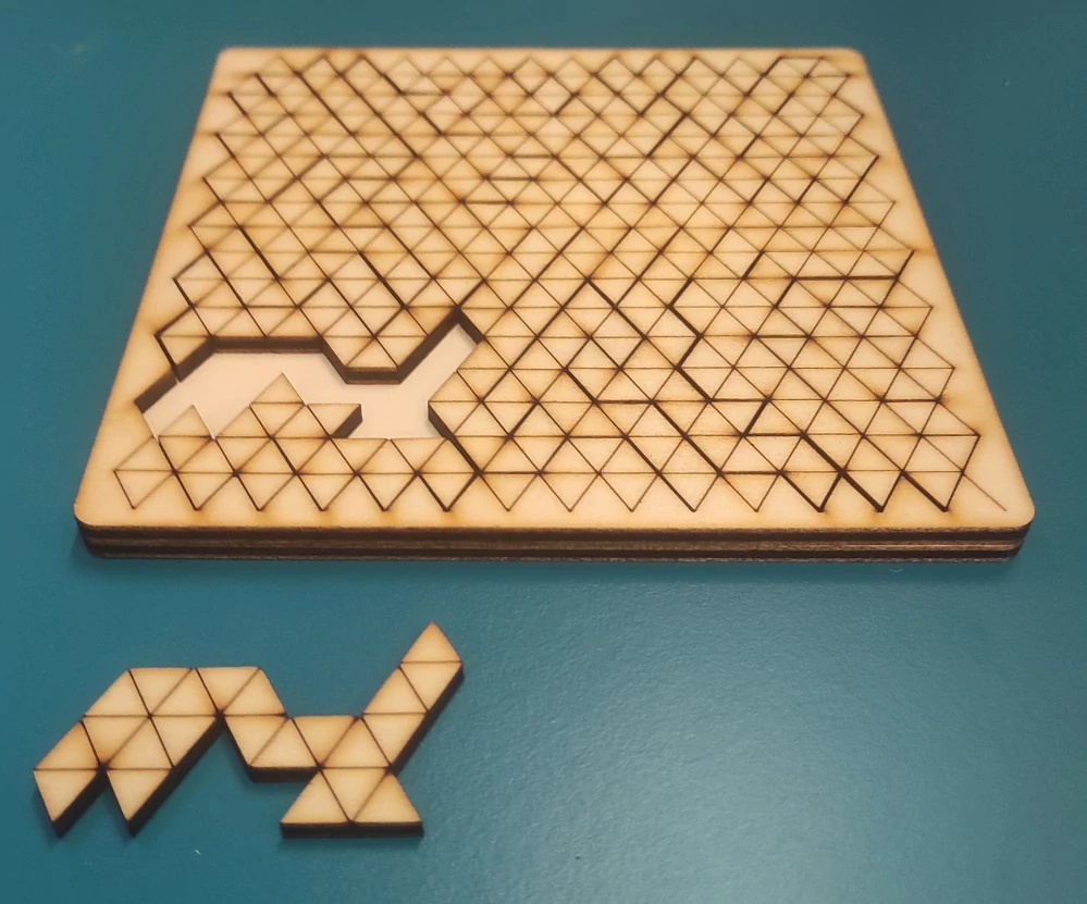 Fraktální puzzle Trojúhelníky