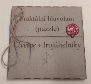Fraktální puzzle Čtverce+ trojúhelníky